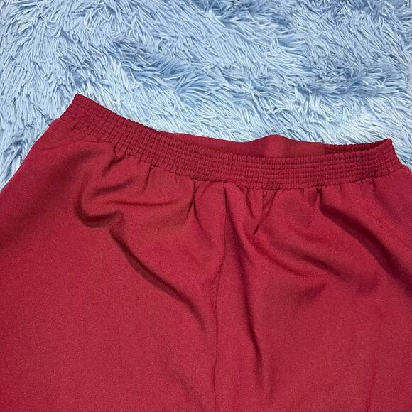 VINTAGE E-Z Motion Pants Size 10 Petite Women’s Red Casual - Picture 3 of 11